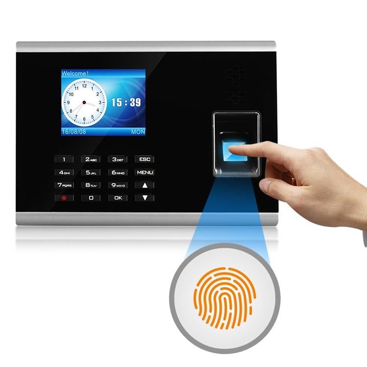 Δακτυλικό αποτύπωμα 2,8 καρτών RFID ψηφιακή μηχανή συμμετοχής ίντσας TFT