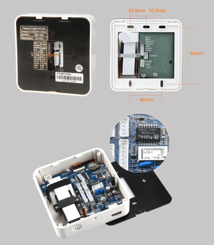 Βιομετρικός έλεγχος προσπέλασης δακτυλικών αποτυπωμάτων LCD