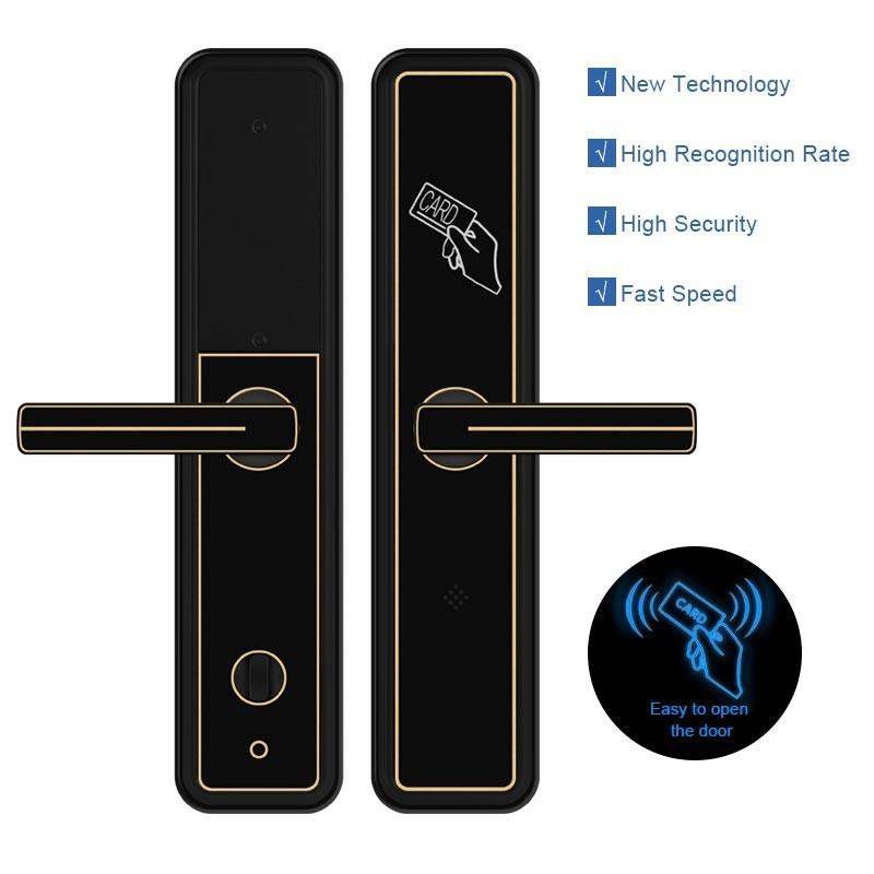 Έξυπνη RFID κλειδαριά T5557 πορτών ισχυρών κτυπημάτων καρτών ξενοδοχείων/σύστημα κλειδαριών κλειδιών καρτών M1