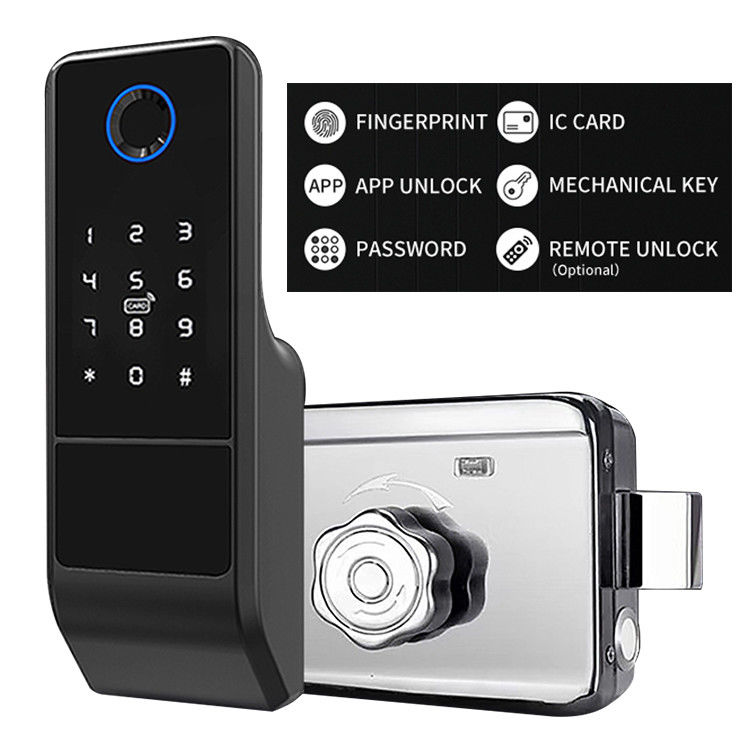 APP κλειδαριών Tuya δακτυλικών αποτυπωμάτων εγχώριας ασφάλειας έξυπνος τηλεχειρισμός κλειδαριών πορτών