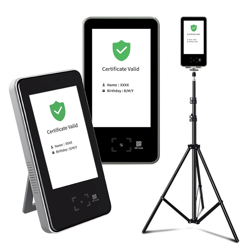 Αυτόνομος APP υγείας πράσινος περασμάτων ανιχνευτών QR αναγνώστης περασμάτων κώδικα πράσινος