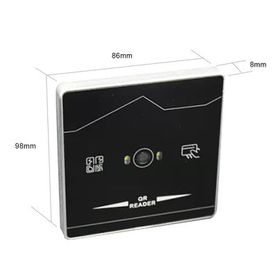 Μετριασμένος αναγνώστης καρτών εγγύτητας Wiegand ελέγχου προσπέλασης αναγνωστών κώδικα γυαλιού QR