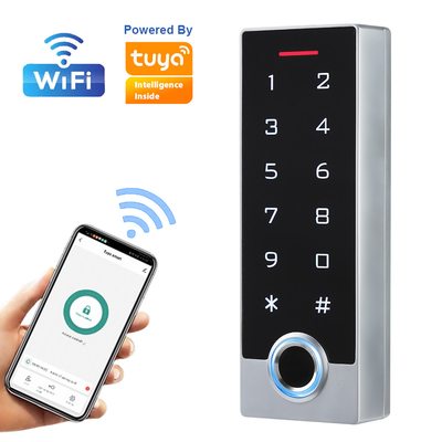 App Tuya βιομετρικό αδιάβροχο IP68 ελέγχου προσπέλασης RFID πορτών δακτυλικών αποτυπωμάτων αριθμητικό πληκτρολόγιο αφής καρτών