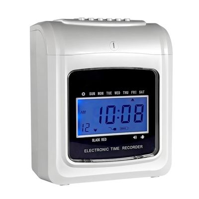 Ψηφιακή μηχανή καρτών διατρήσεων χρονικών οργάνων καταγραφής γραφείων χρονικών οργάνων καταγραφής επίδειξης LCD