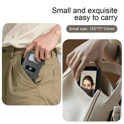 5.5 ίντσες οθόνη αφής 、 0.3s Γρήγορη αναγνώριση προσώπου Χρόνος Τερματικού Παρακολούθησης - 5000 δυναμικότητα προσώπου για κινητή παρακολούθηση