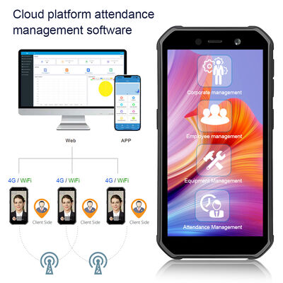 5.5 ίντσες οθόνη αφής 、 0.3s Γρήγορη αναγνώριση προσώπου Χρόνος Τερματικού Παρακολούθησης - 5000 δυναμικότητα προσώπου για κινητή παρακολούθηση