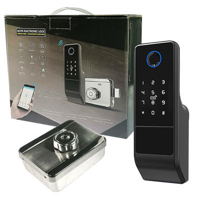 Έξυπνη κλειδαριά Tuya αναγνώρισης δακτυλικών αποτυπωμάτων Keyless βιομετρική με το πιστοποιητικό της FCC CE