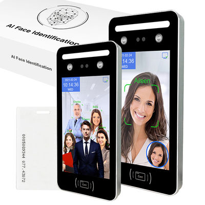 Δυναμικό σύστημα πρόσβασης αναγνώρισης προσώπου ορατού φωτός WDR AI οθόνη αφής 8 ίντσας