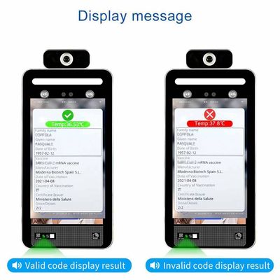 Ψηφιακός Scaricare συστημάτων θερμοκρασίας αναγνώρισης προσώπου κώδικα πιστοποιητικών υγείας της Ιταλίας πράσινος ανιχνευτής περασμάτων της ΕΕ
