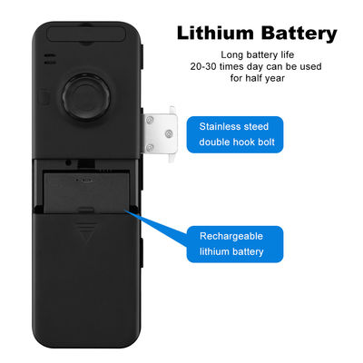 Έξυπνη κλειδαριά πορτών γυαλιού Frameless δακτυλικών αποτυπωμάτων αναγνώρισης προσώπου κλειδαριών Tuya ABS αργιλίου