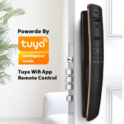 τρισδιάστατο προσώπου ψηφιακό κράμα αργιλίου ελέγχου προσπέλασης δακτυλικών αποτυπωμάτων κλειδαριών RFID Tuya έξυπνο